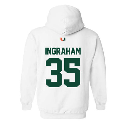 Miami - NCAA Football : Monroe Ingraham - Classic Shersey Hooded Sweatshirt-1
