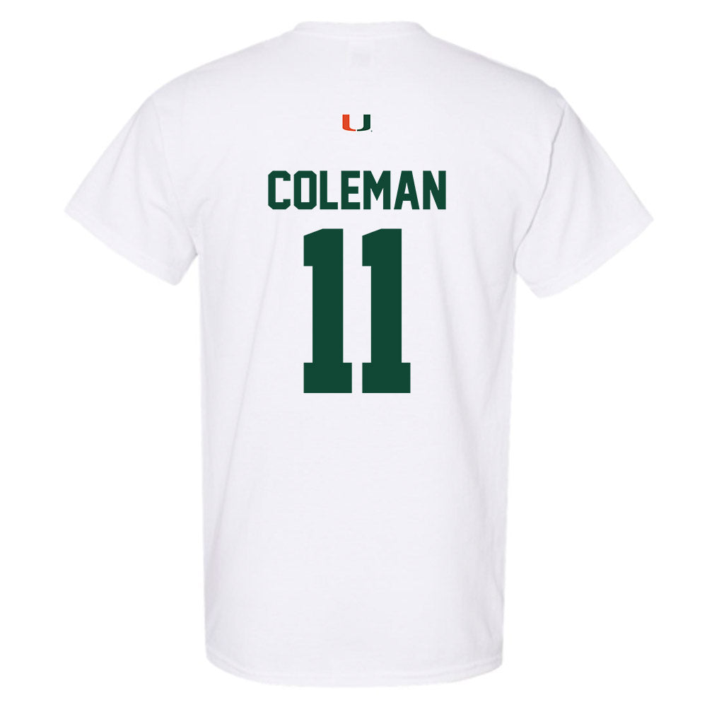 Miami - NCAA Football : Dereon Coleman - Classic Shersey T-Shirt-1