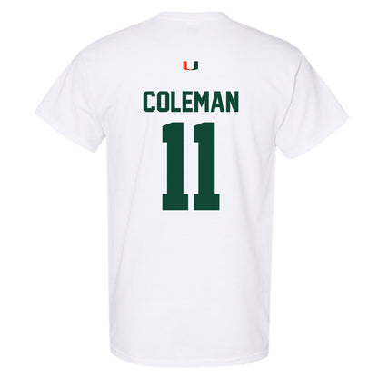 Miami - NCAA Football : Dereon Coleman - Classic Shersey T-Shirt-1