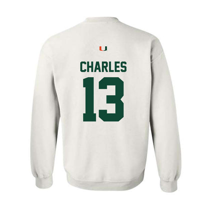 Miami - NCAA Football : Asharri Charles - Classic Shersey Crewneck Sweatshirt-1
