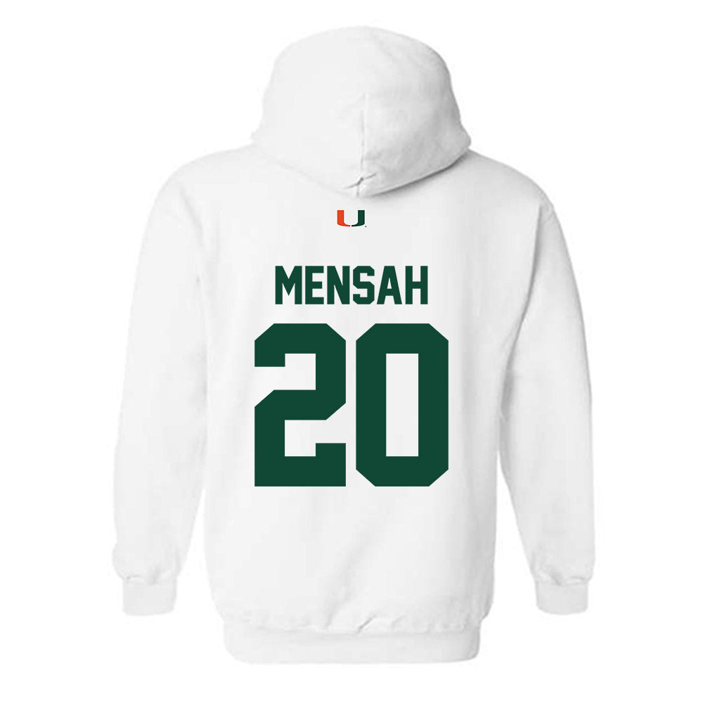 Miami - NCAA Women's Soccer : Grace Mensah - Classic Shersey Hooded Sweatshirt-1