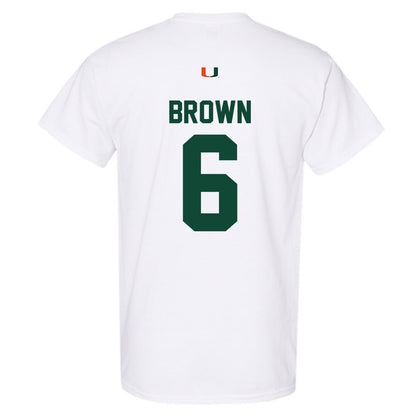 Miami - NCAA Football : CharMar Brown - Classic Shersey T-Shirt-1