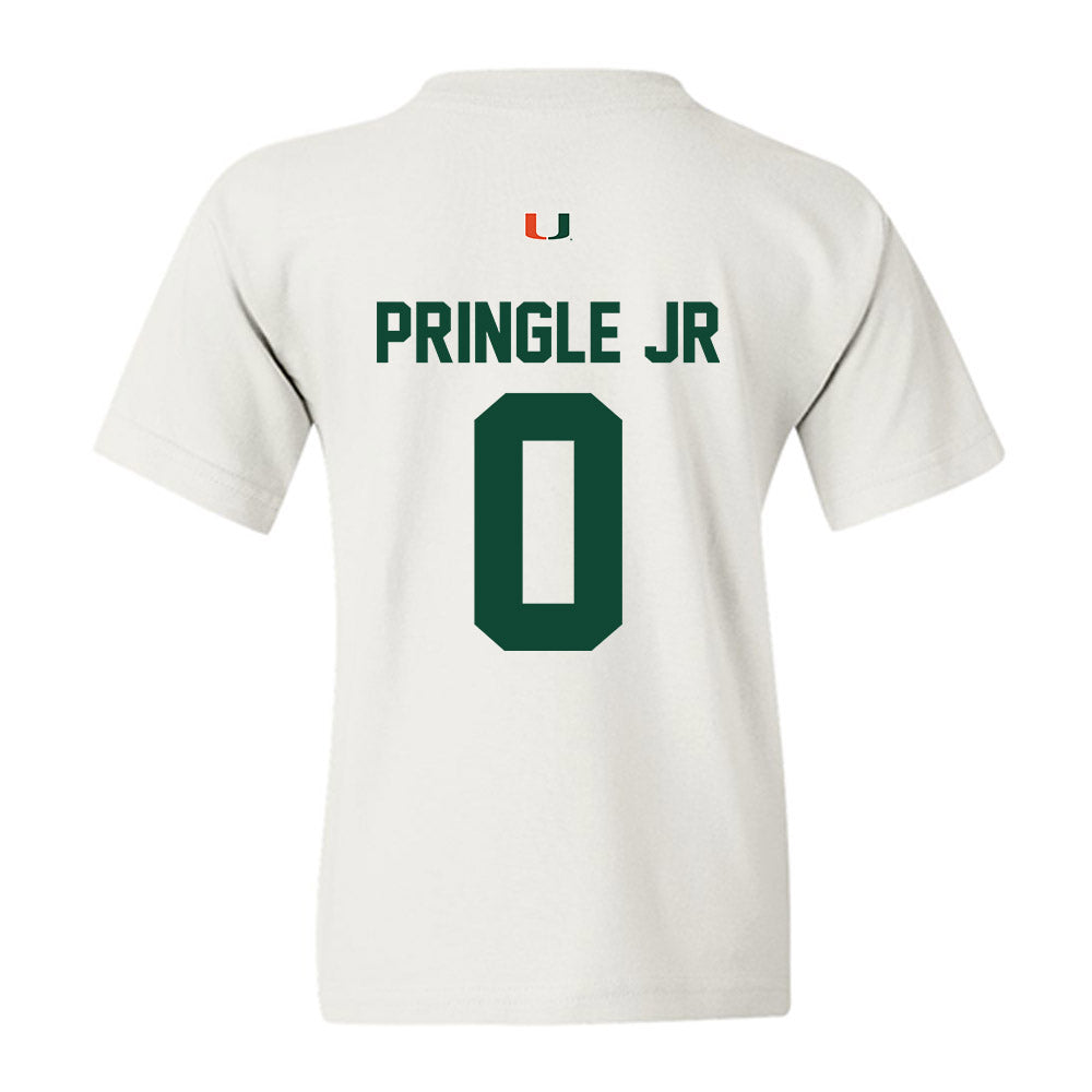 Miami - NCAA Football : Girard Pringle Jr - Classic Shersey Youth T-Shirt-1
