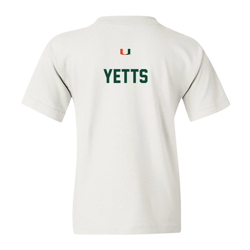 Miami - NCAA Cheerleading : Bella Yetts - Classic Shersey Youth T-Shirt-1