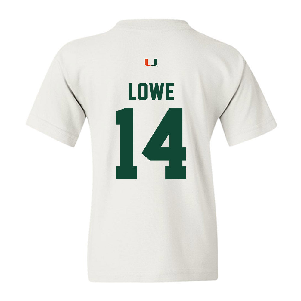 Miami - NCAA Football : Hayden Lowe - Classic Shersey Youth T-Shirt-1