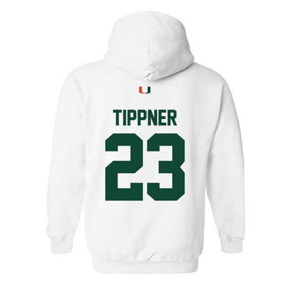 Miami - NCAA Women's Basketball : Meredith Tippner - Classic Shersey Hooded Sweatshirt-1