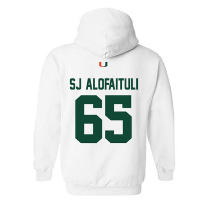 Miami - NCAA Football : Seuseu "SJ" Alofaituli - Classic Shersey Hooded Sweatshirt-1