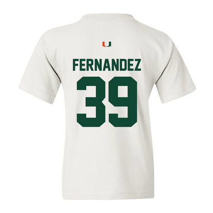 Miami - NCAA Baseball : Michael Fernandez - Classic Shersey Youth T-Shirt-1