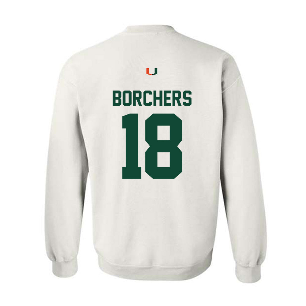 Miami - NCAA Football : Joe Borchers - Classic Shersey Crewneck Sweatshirt-1