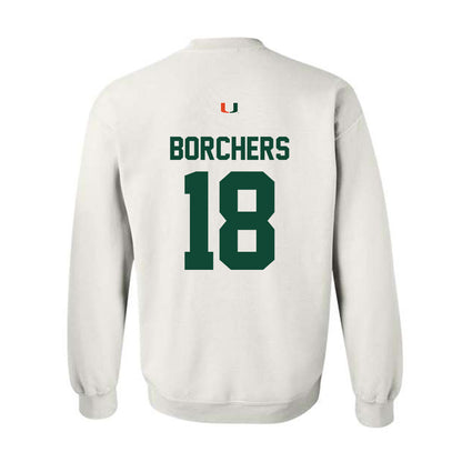 Miami - NCAA Football : Joe Borchers - Classic Shersey Crewneck Sweatshirt-1