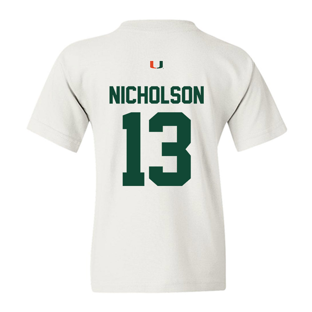 Miami - NCAA Women's Soccer : Crosby Nicholson - Classic Shersey Youth T-Shirt-1