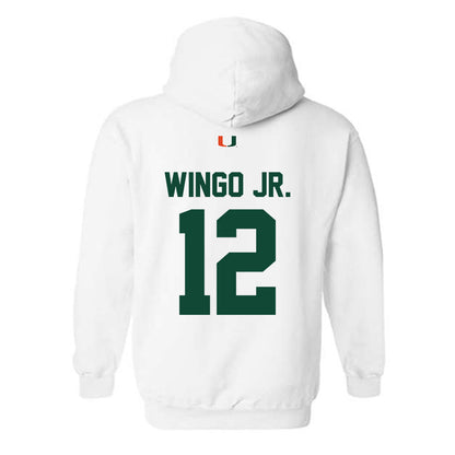 Miami - NCAA Football : Somourian Wingo Jr. - Classic Shersey Hooded Sweatshirt-1
