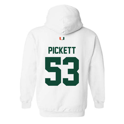 Miami - NCAA Football : Canon Pickett - Classic Shersey Hooded Sweatshirt-1