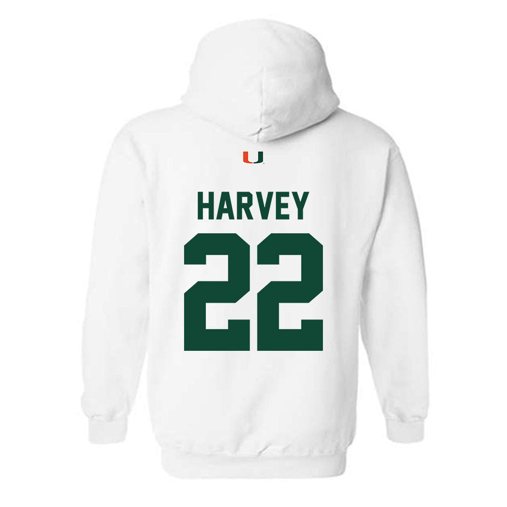 Miami - NCAA Women's Volleyball : Asia Harvey - Classic Shersey Hooded Sweatshirt-1