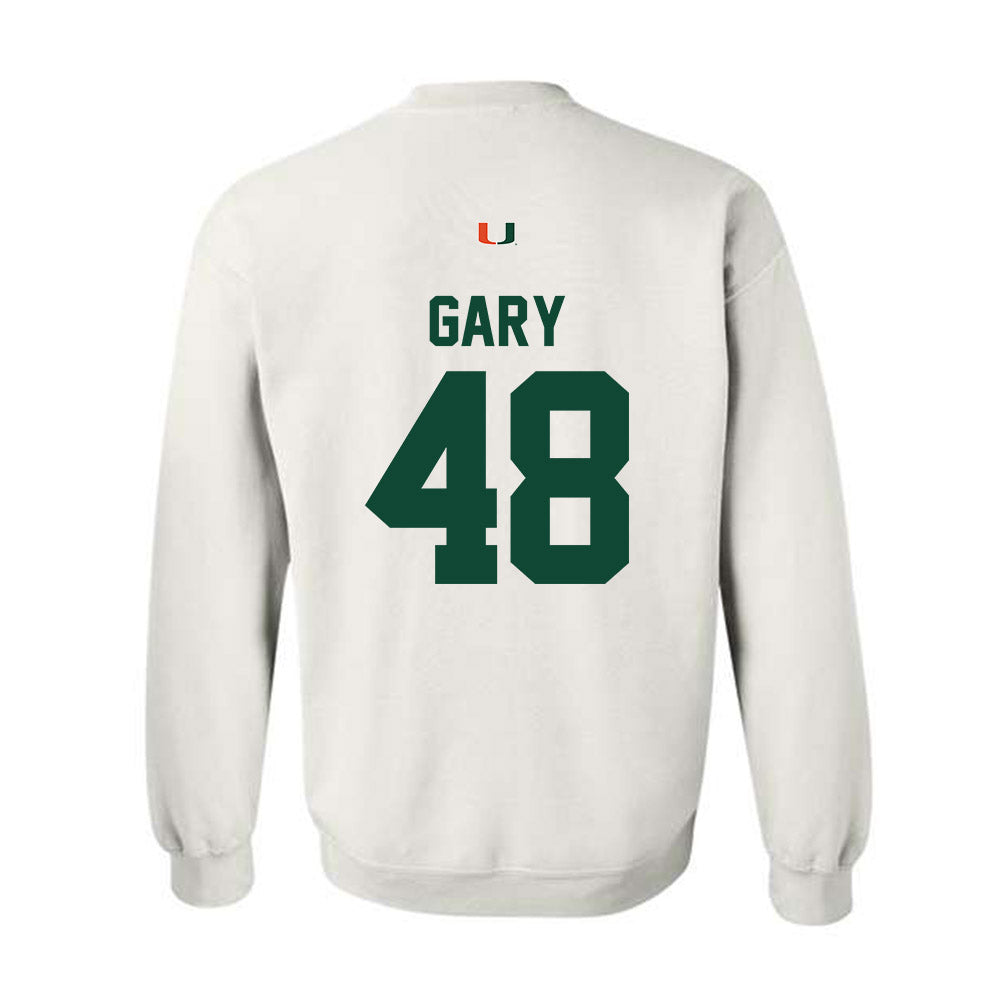 Miami - NCAA Baseball : Bennett Gary - Classic Shersey Crewneck Sweatshirt-1