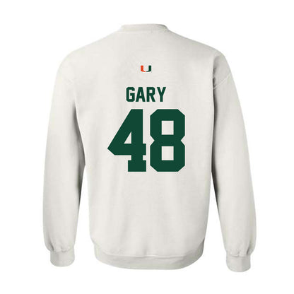 Miami - NCAA Baseball : Bennett Gary - Classic Shersey Crewneck Sweatshirt-1