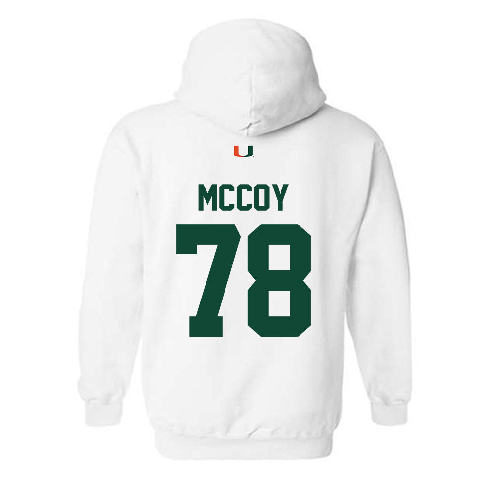 Miami - NCAA Football : Matthew McCoy - Classic Shersey Hooded Sweatshirt-1