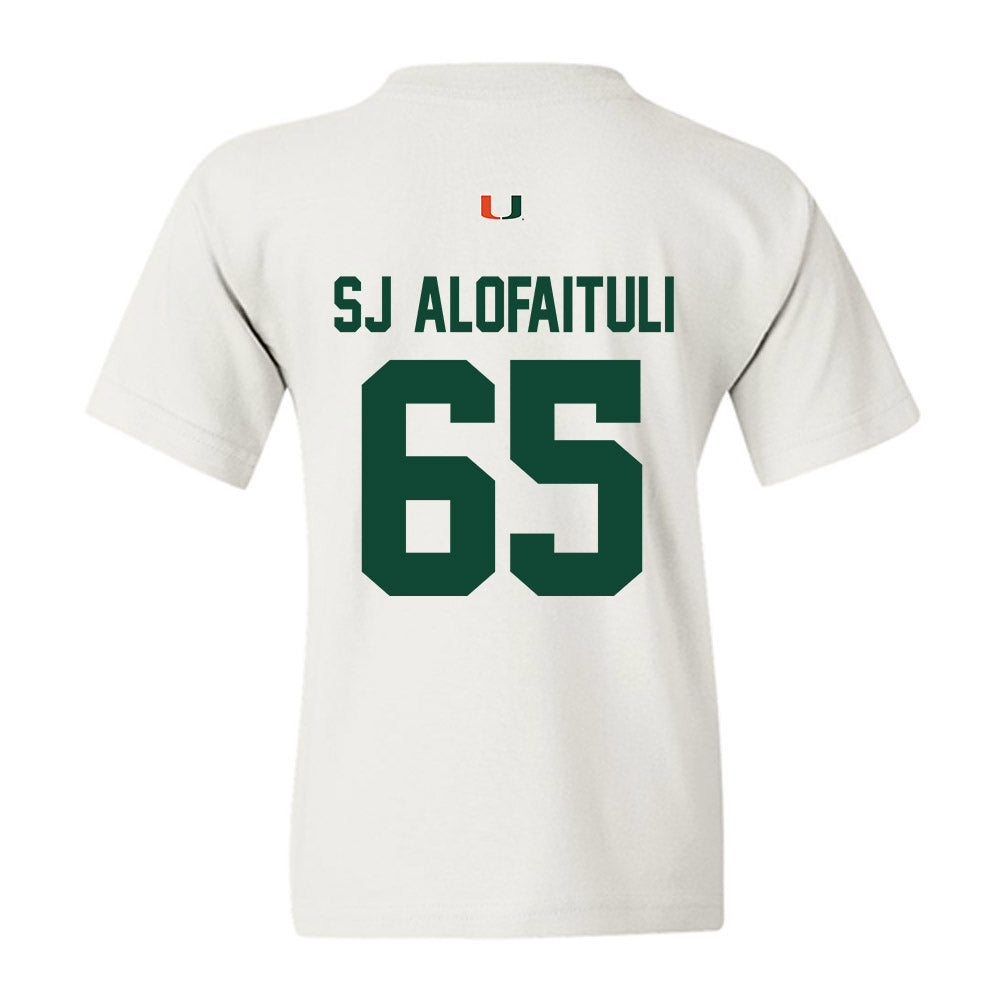 Miami - NCAA Football : Seuseu "SJ" Alofaituli - Classic Shersey Youth T-Shirt-1