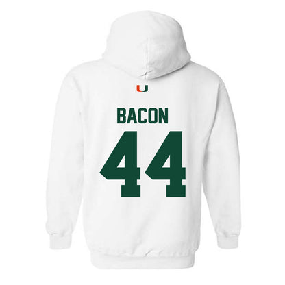 Miami - NCAA Football : Tyson Bacon - Classic Shersey Hooded Sweatshirt-1