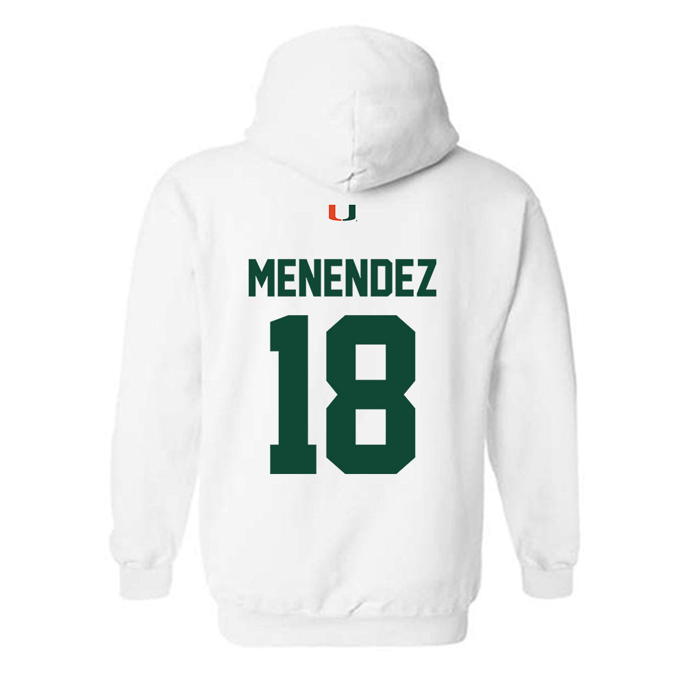 Miami - NCAA Baseball : Frank Menendez - Classic Shersey Hooded Sweatshirt-1