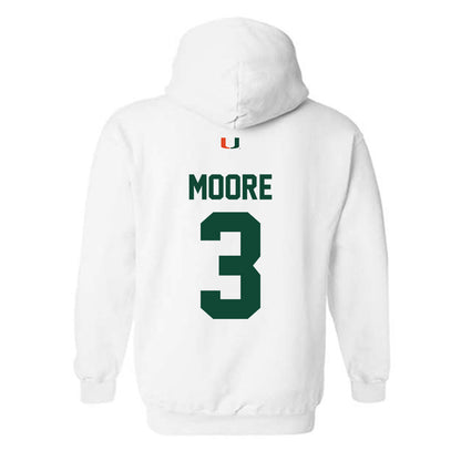 Miami - NCAA Football : Joshua Moore - Classic Shersey Hooded Sweatshirt-1