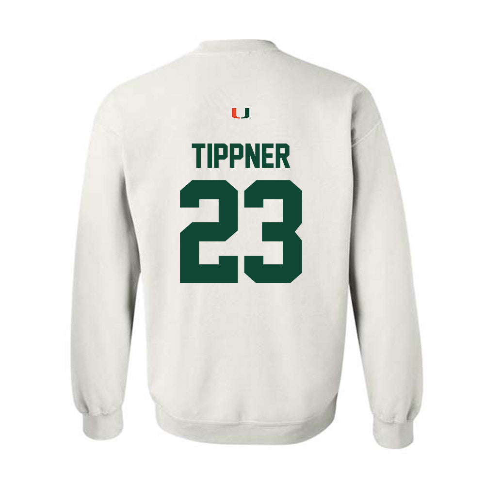 Miami - NCAA Women's Basketball : Meredith Tippner - Classic Shersey Crewneck Sweatshirt-1