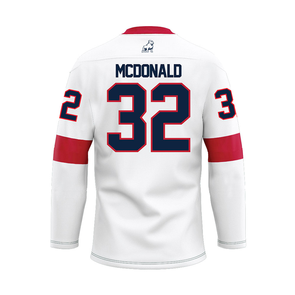 Samford - NCAA Baseball : Parker McDonald - White Hockey Jersey-1