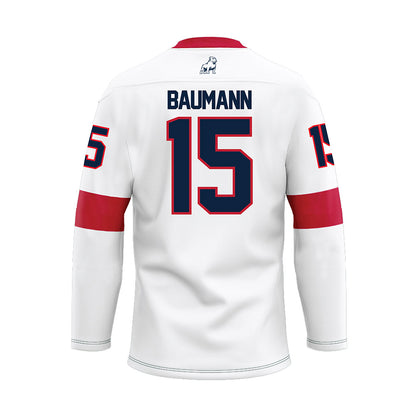 Samford - NCAA Women's Soccer : Ava Baumann - White Hockey Jersey-1