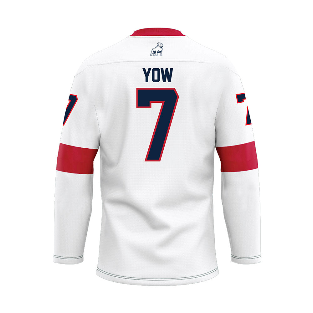 Samford - NCAA Football : Kerrell Yow - White Hockey Jersey-1