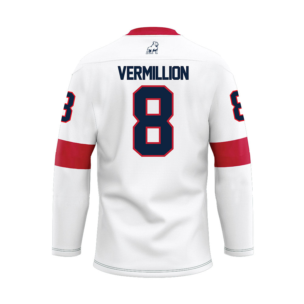 Samford - NCAA Baseball : Ryan Vermillion - White Hockey Jersey-1