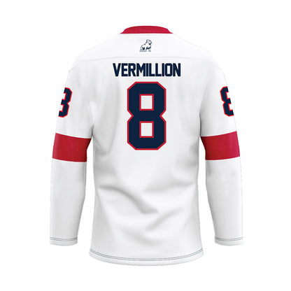 Samford - NCAA Baseball : Ryan Vermillion - White Hockey Jersey-1
