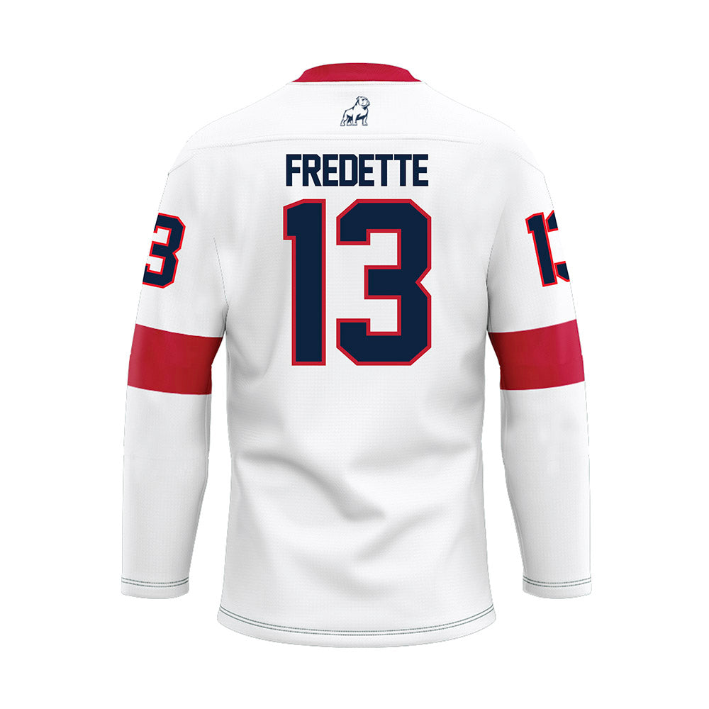 Samford - NCAA Baseball : Michael Fredette - White Hockey Jersey-1
