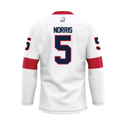 Samford - NCAA Men's Basketball : Cade Norris - White Hockey Jersey-1