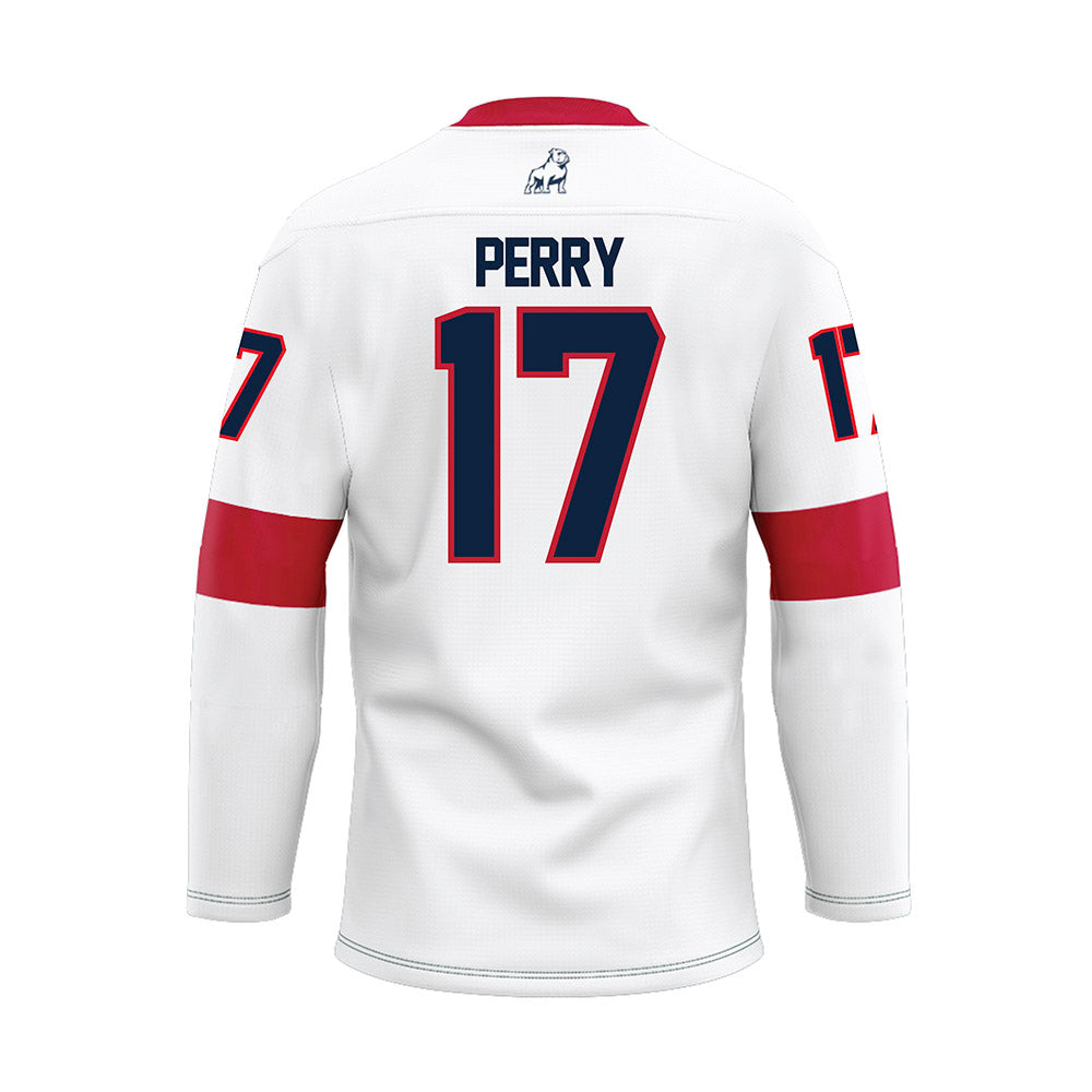 Samford - NCAA Baseball : Hayden Perry - White Hockey Jersey-1