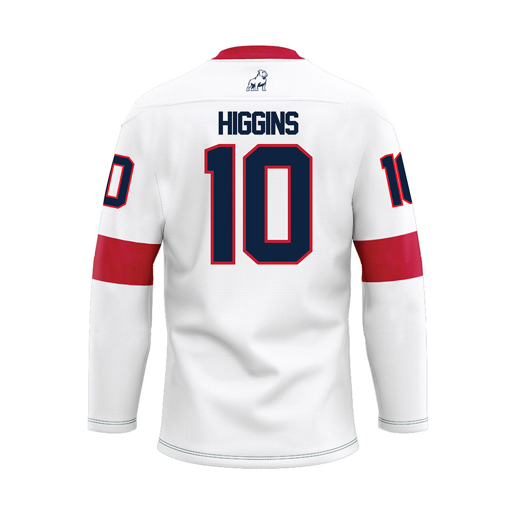 Samford - NCAA Baseball : Trey Higgins - White Hockey Jersey-1
