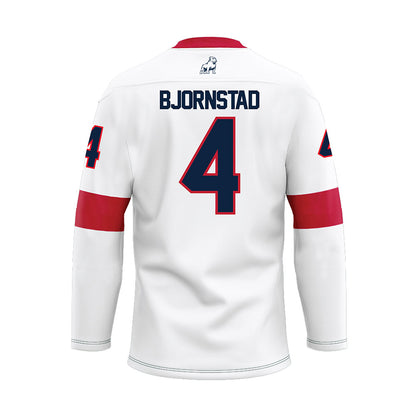 Samford - NCAA Men's Basketball : Judson Bjornstad - White Hockey Jersey-1
