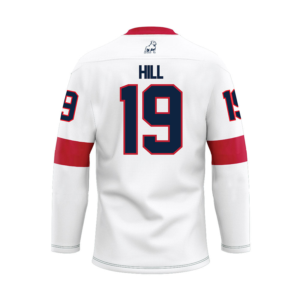 Samford - NCAA Baseball : Cason Hill - White Hockey Jersey-1
