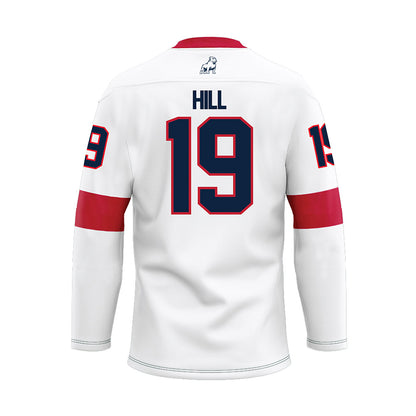 Samford - NCAA Baseball : Cason Hill - White Hockey Jersey-1