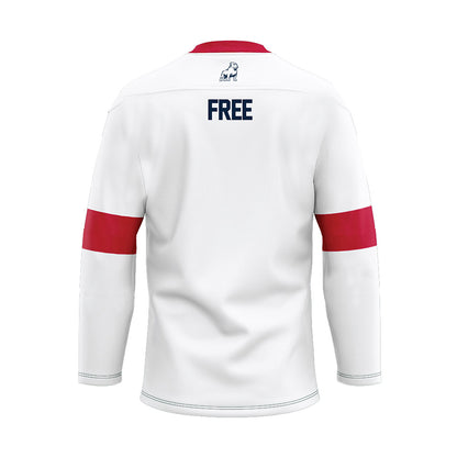 Samford - NCAA Men's Tennis : Parker Free - White Hockey Jersey-1