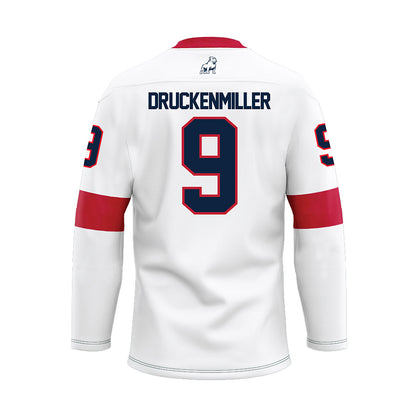 Samford - NCAA Baseball : Drew Druckenmiller - White Hockey Jersey-1