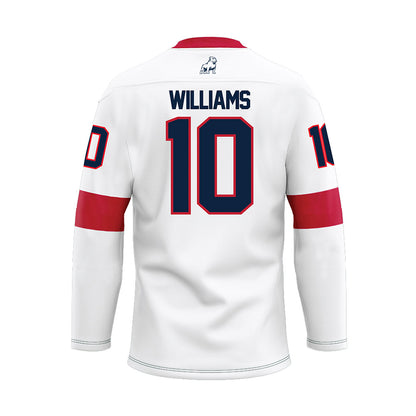 Samford - NCAA Football : Greg Williams - White Hockey Jersey-1