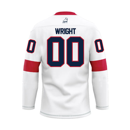 Samford - NCAA Women's Soccer : Abby Wright - White Hockey Jersey-1