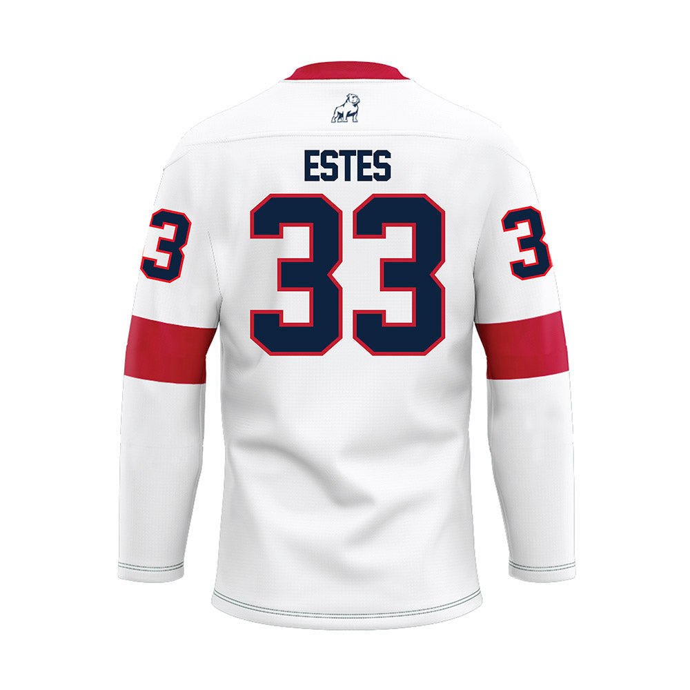 Samford - NCAA Football : Lawson Estes - White Hockey Jersey-1
