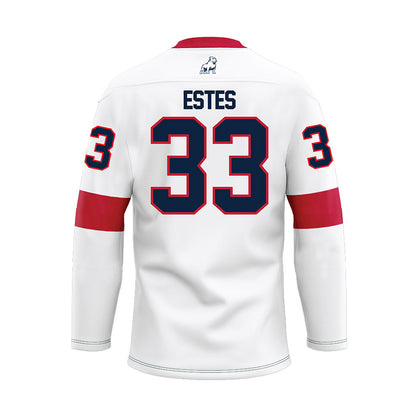 Samford - NCAA Football : Lawson Estes - White Hockey Jersey-1