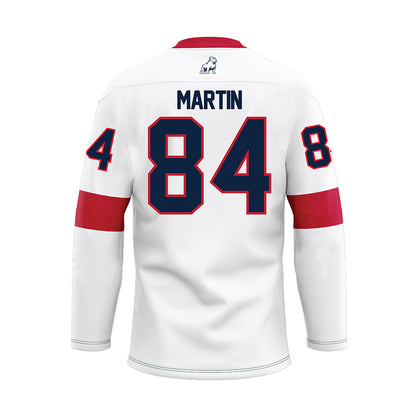 Samford - NCAA Football : Bryon Martin - White Hockey Jersey-1