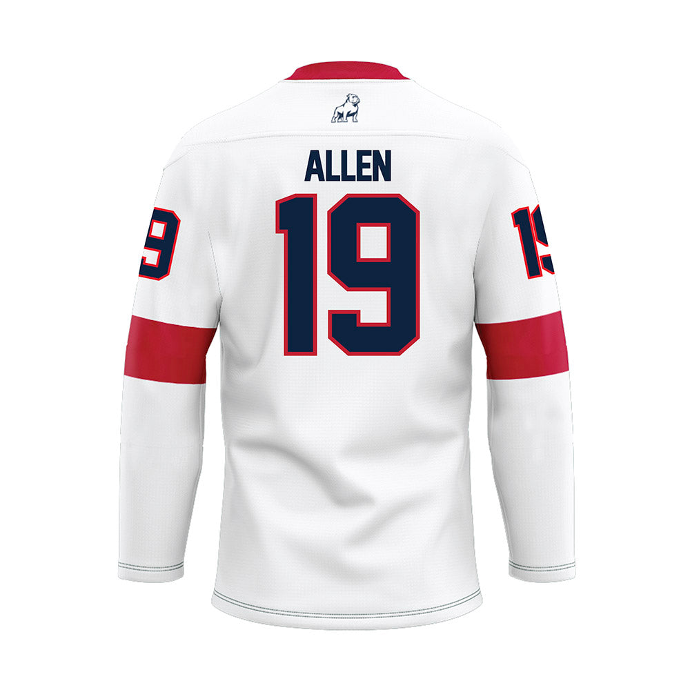 Samford - NCAA Women's Soccer : bekah allen - White Hockey Jersey-1