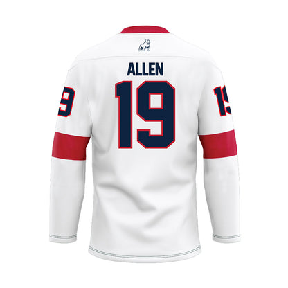 Samford - NCAA Women's Soccer : bekah allen - White Hockey Jersey-1