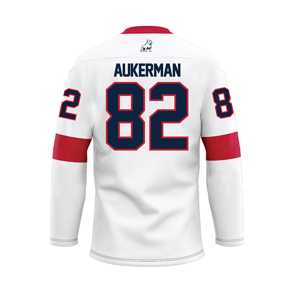 Samford - NCAA Football : Cayden Aukerman - White Hockey Jersey-1