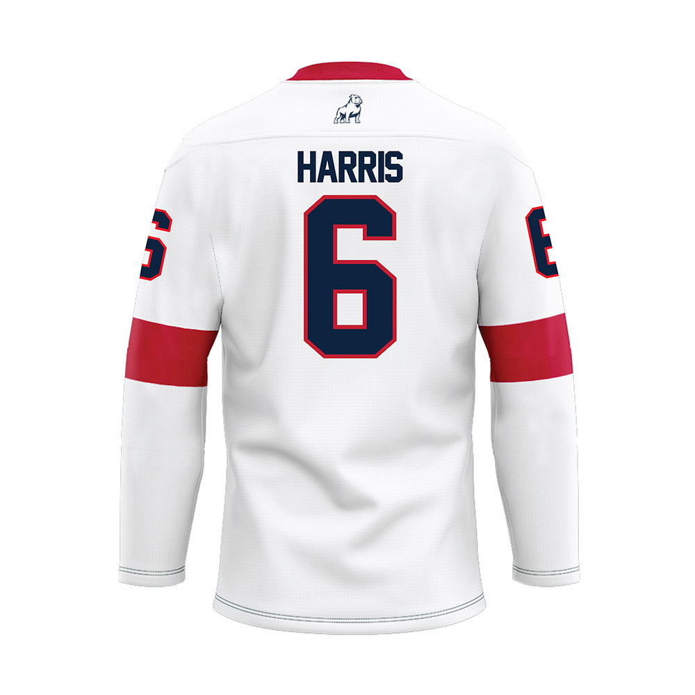 Samford - NCAA Baseball : Jackson Harris - White Hockey Jersey-1