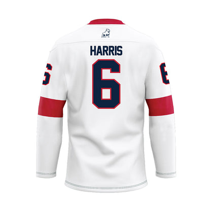 Samford - NCAA Baseball : Jackson Harris - White Hockey Jersey-1